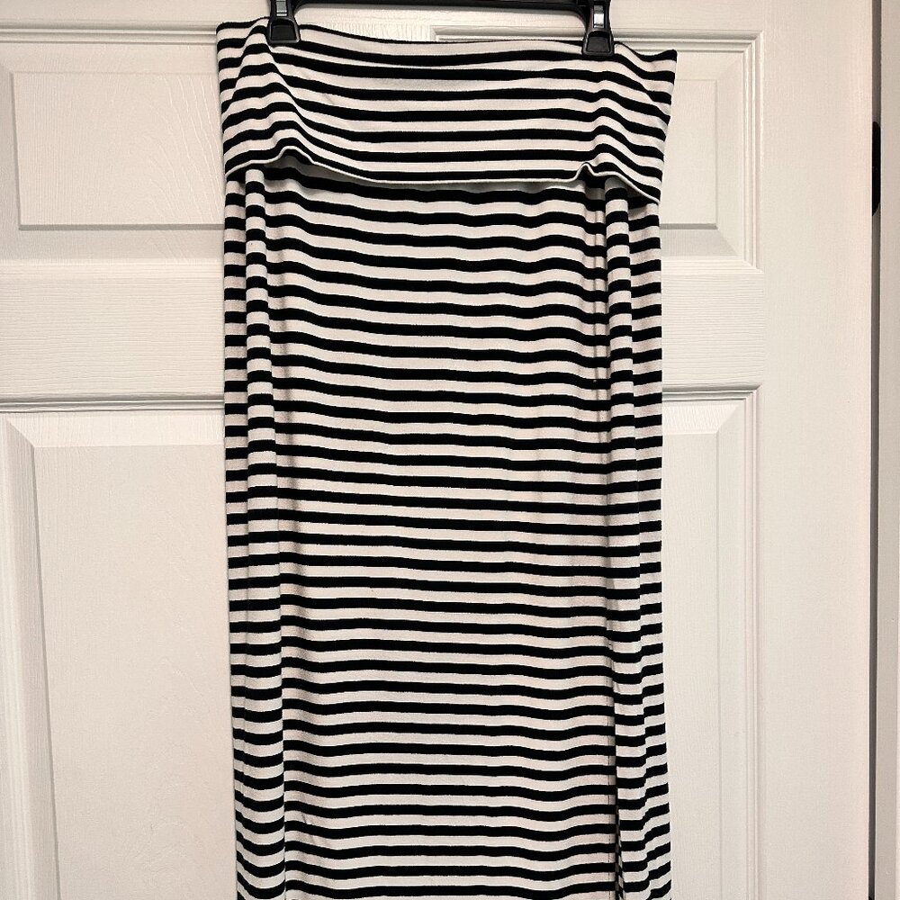 Cynthia Rowley Striped Maxi Skirt size Large